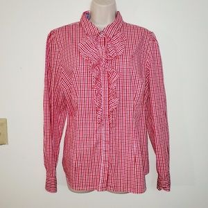 Tommy Hilfiger xl ruffled front blouse